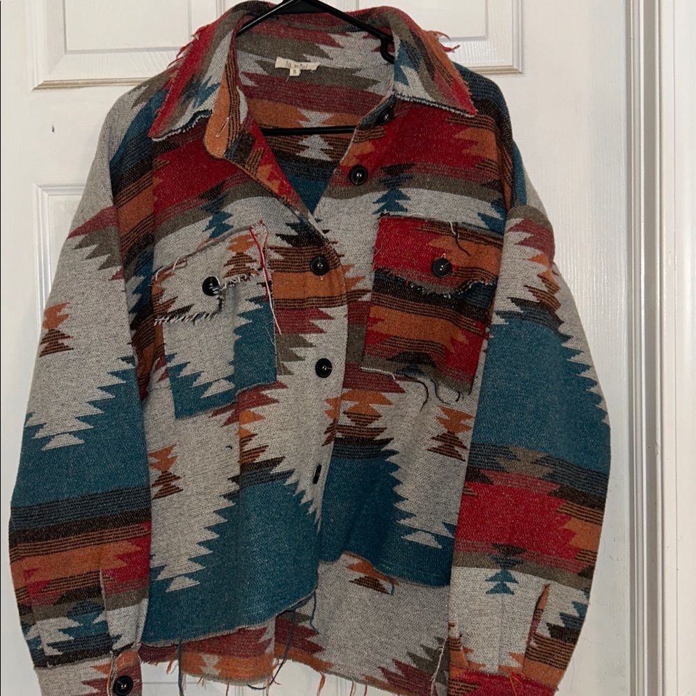 LA MIEL Multicolor Patterned Jacket